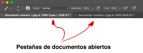 Pestañas en Photoshop