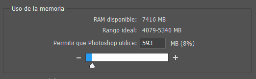 Configuración del rendimiento en Photoshop Configuración del rendimiento en Photoshop