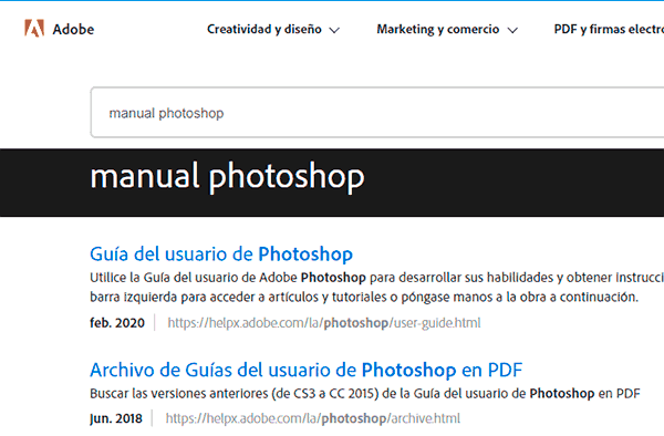 Web de Adobe
